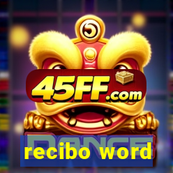 recibo word